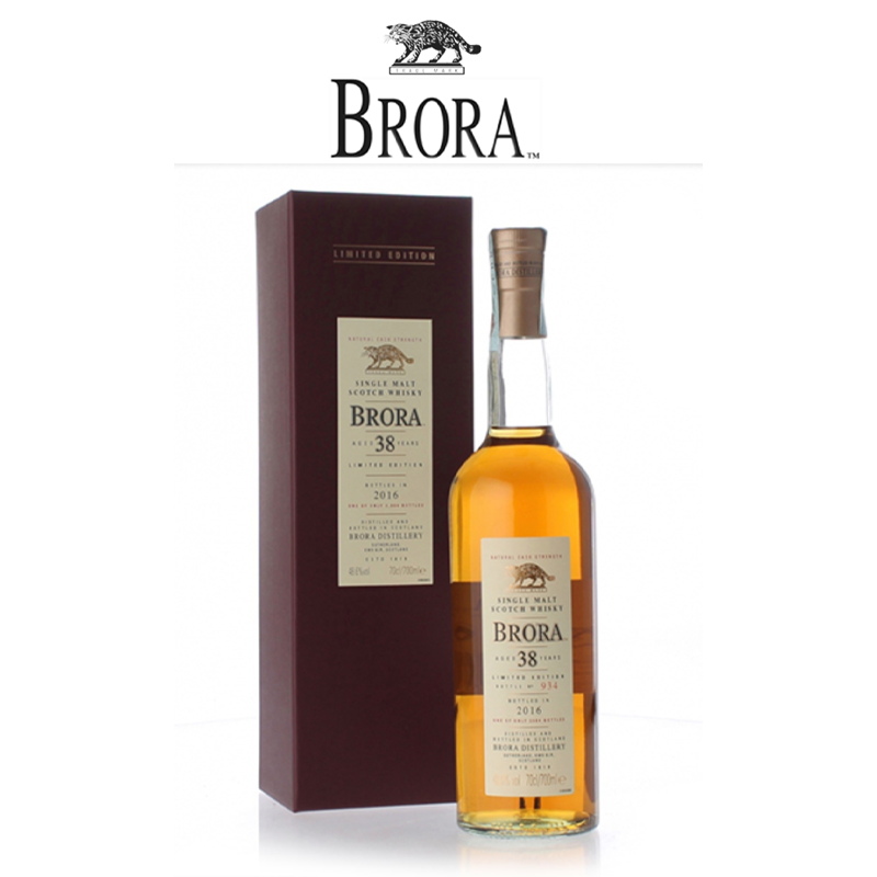 Brora 布朗拉大猫38年 2016限量版单一麦芽苏格兰威士忌洋酒 高地