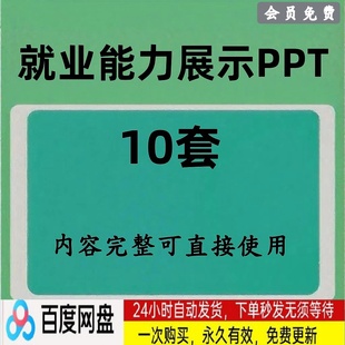 就业能力项目实践报告ppt模板可编辑 大学生就业能力展示PPT模板