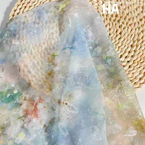 印花布料服装手作法式复古战袍裙