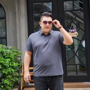 3XL-7XL短袖t恤男polo衫夏季新款宽松翻领保罗体恤3305P58图片