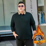 XL-9XL秋冬加绒加肥加大码男士长袖t恤polo衫男保暖上衣92P48-56，男装T恤，星座802