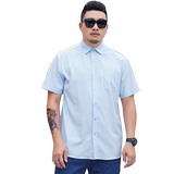 2XL-10XL夏季弹力大码短袖衬衣男休闲宽松衬衫可穿350斤8820-P45，男装T恤，星座802