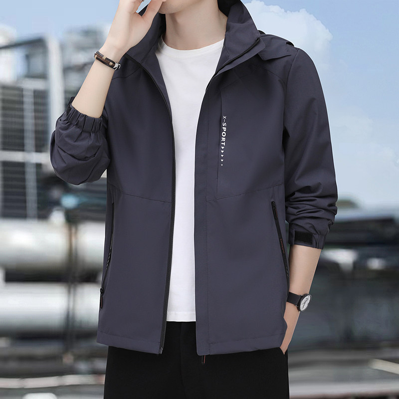 L-8XL夹克男士春季新款潮流休闲冲锋衣男装运动服防风外套2366P70,男装夹克,星座802