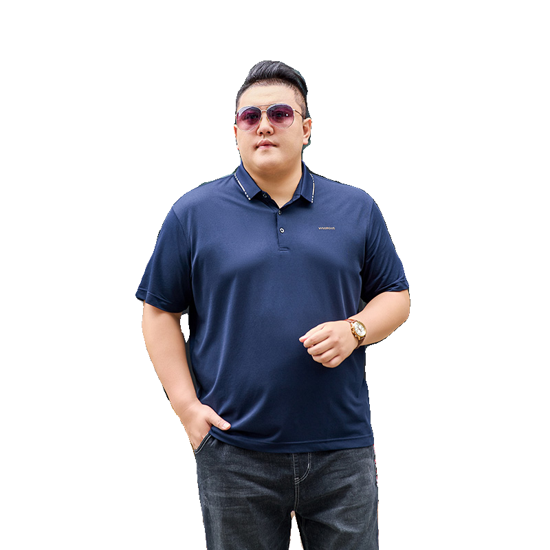 3XL-7XL珠地棉男士polo衫短袖商务休闲翻领保罗衫夏3306P58,男装Polo衫,星座802
