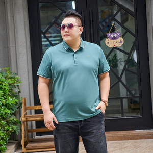 3XL-7XL短袖t恤男polo衫夏季新款宽松翻领保罗体恤3305P58图片