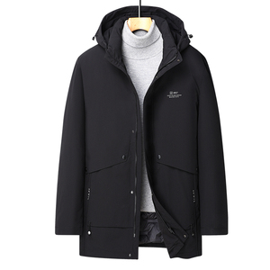195-215码冬装新款加大码男士中长款羽绒服90%绒羽绒衣2261-P210图片
