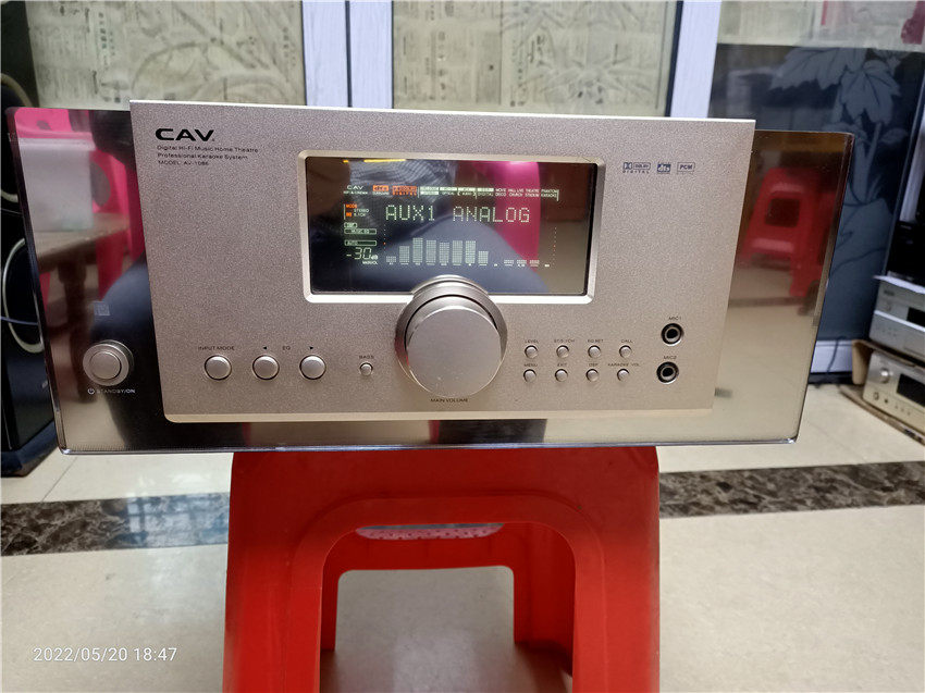二手丽声CAV功放机 AV-1086 DTS双解码 5.1影院 家用卡拉OK大功率