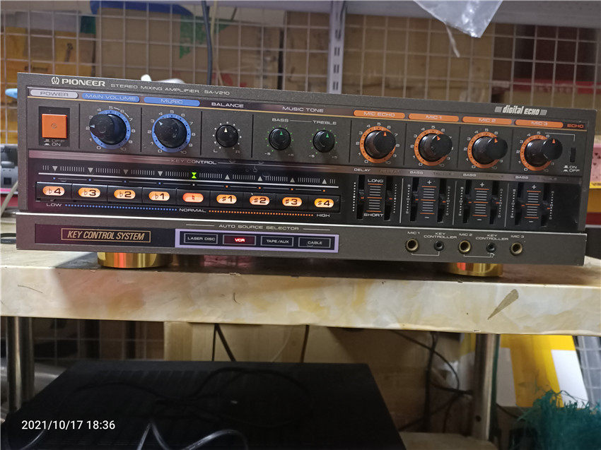 二手功放机发烧进口 先锋 SA-V210 纯功放 家用卡拉OK音乐K歌之王