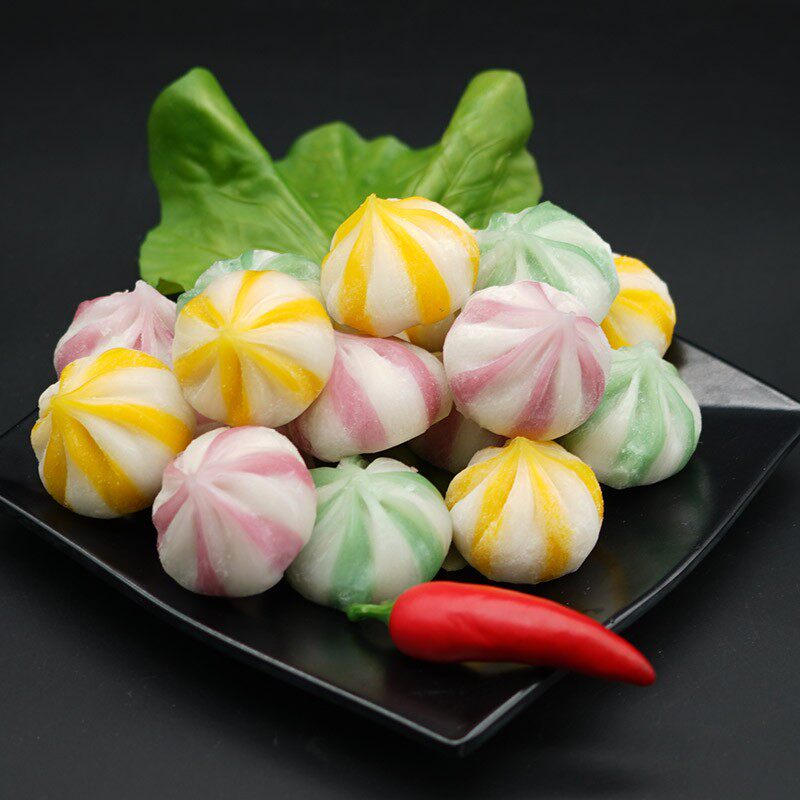 豪祎炫彩水晶包5斤约125颗火锅丸子麻辣烫冒菜香锅串串香清真食品