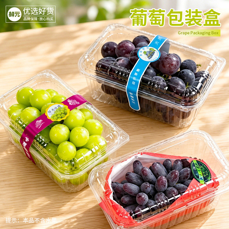 鲜元一次性透明塑料打包盒