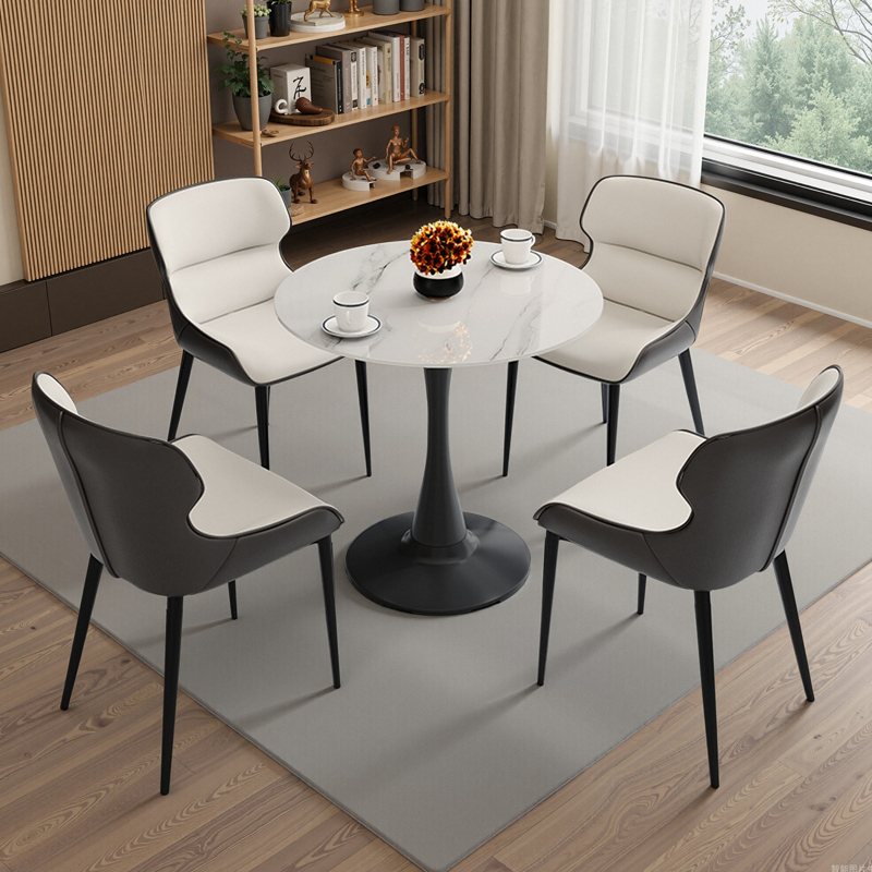 洽谈桌椅组合岩板小圆桌轻奢阳台小茶桌办公商务谈判接待桌子椅子,住宅家具,岩板餐桌,淘宝优惠券,粉丝福利购,淘宝优惠卷