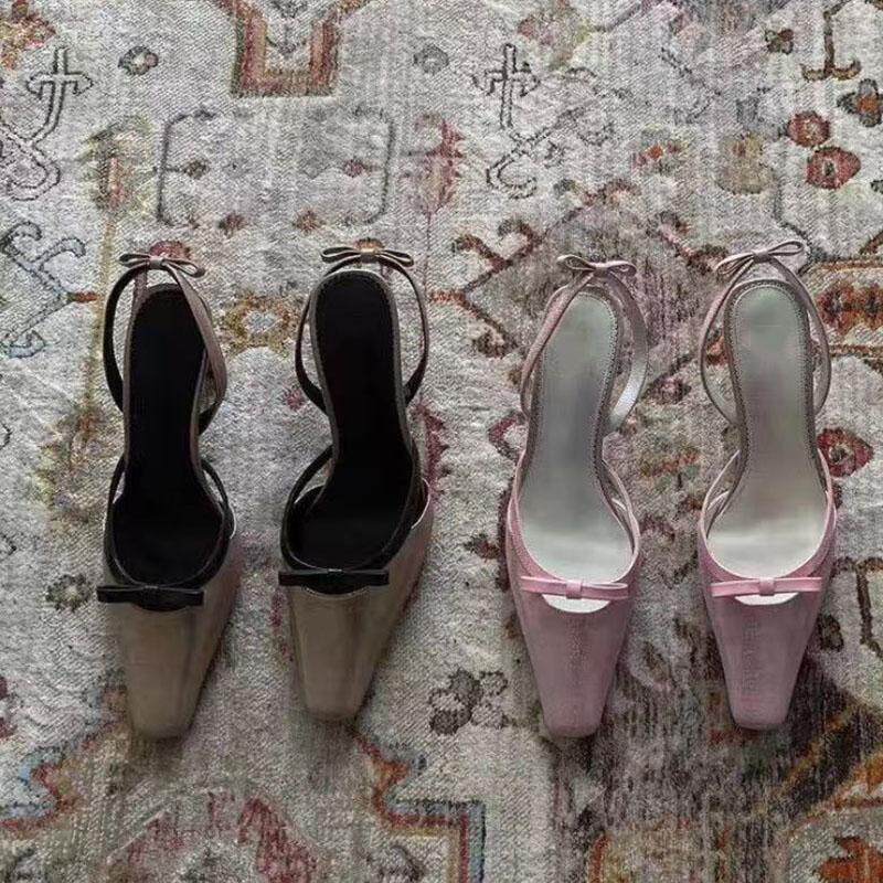 【图图家】2025年秋冬新款小众设计手工真皮尖头细跟凉鞋女显瘦女,女鞋,时装凉鞋,淘宝优惠券,粉丝福利购,淘宝优惠卷