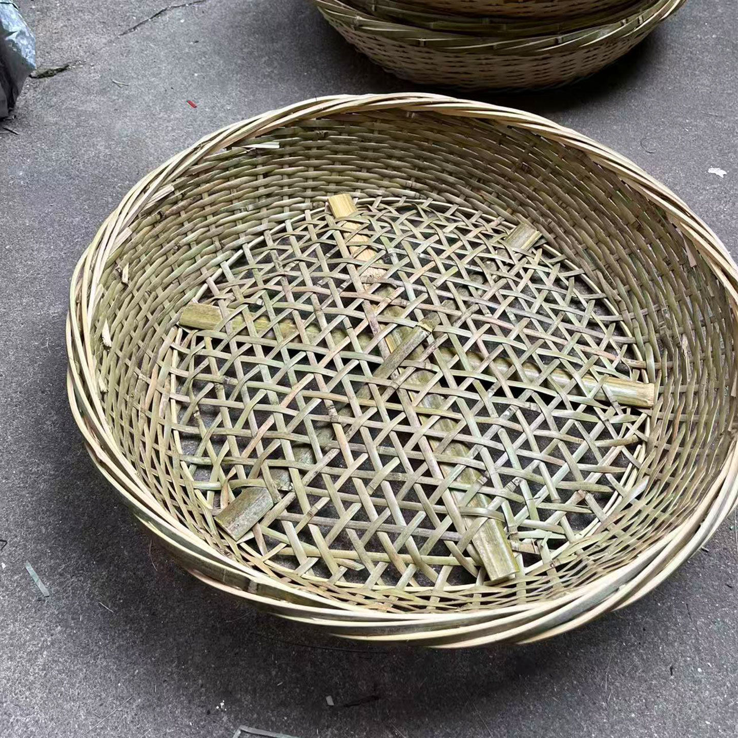 大竹编豆腐筛子大孔眼漏筛网晾晒酱肉稻谷粗油菜籽洗菜专用筐批发