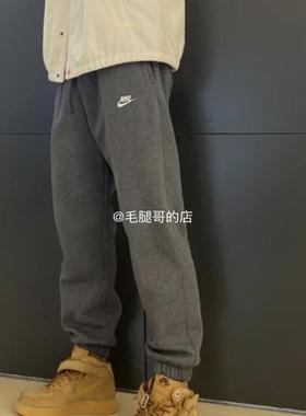 Nike耐克男款灰冬季卫裤运动裤跑步加绒收口休闲长裤 BV2738-071