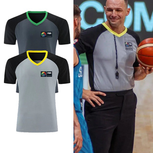 专业标准篮球裁判服套装比赛裁判员服装男女T恤裤子装备出场服速