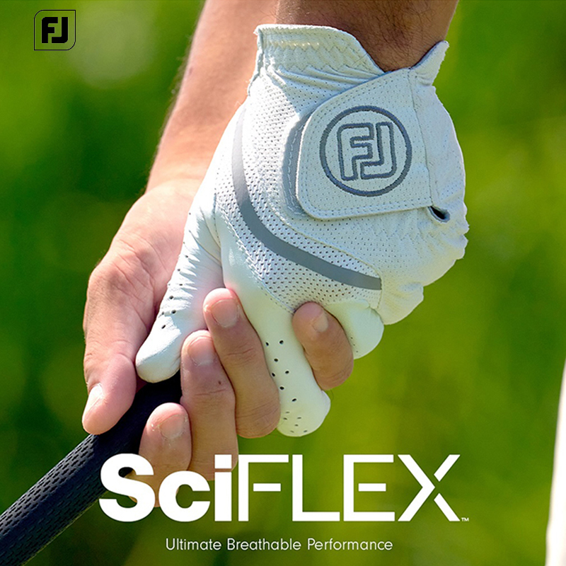 男士高尔夫手套羊皮网布透气