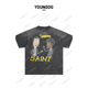 男女同款 YOG 宽松T T恤 春夏潮牌美式 Saint Michael卡通印花短袖