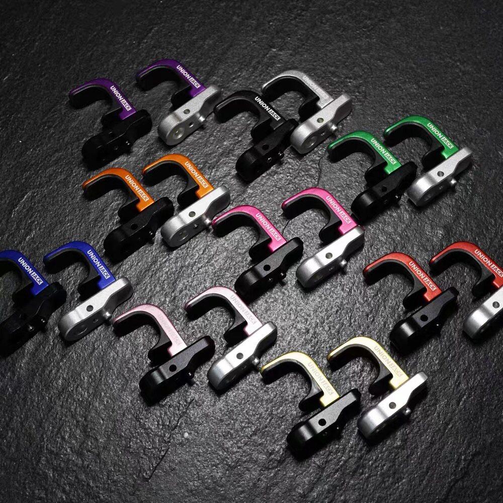 Unionjack 小布折叠车改装前叉可调款铝合金E扣挂勾L扣挂钩 仅23g