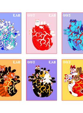 【XX心脏】系列 限量复制画 @GONE