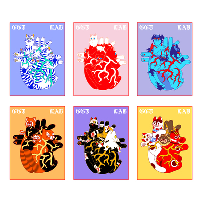 【XX心脏】系列 限量复制画 @GONE