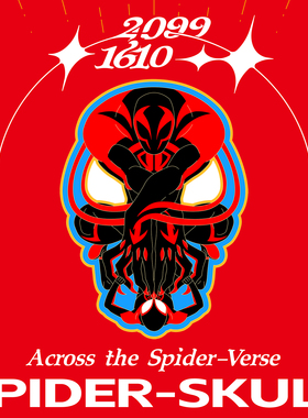 GGT LAB [蜘蛛侠X骷髅]金属胸针徽章 独立设计原创致敬纵横宇宙