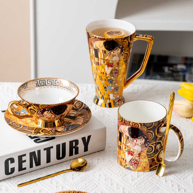 骨瓷描金下午茶咖啡杯玥光宝盒