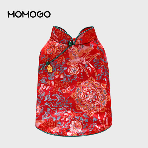 狗狗猫咪唐装过新年衣服国风马甲