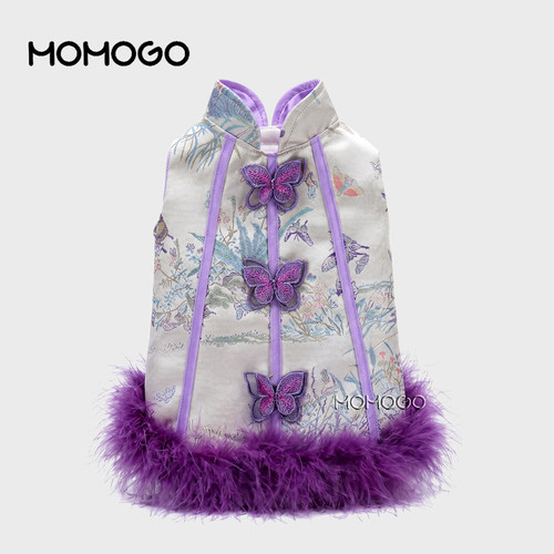 狗狗猫咪春夏衣服新中式国风马甲