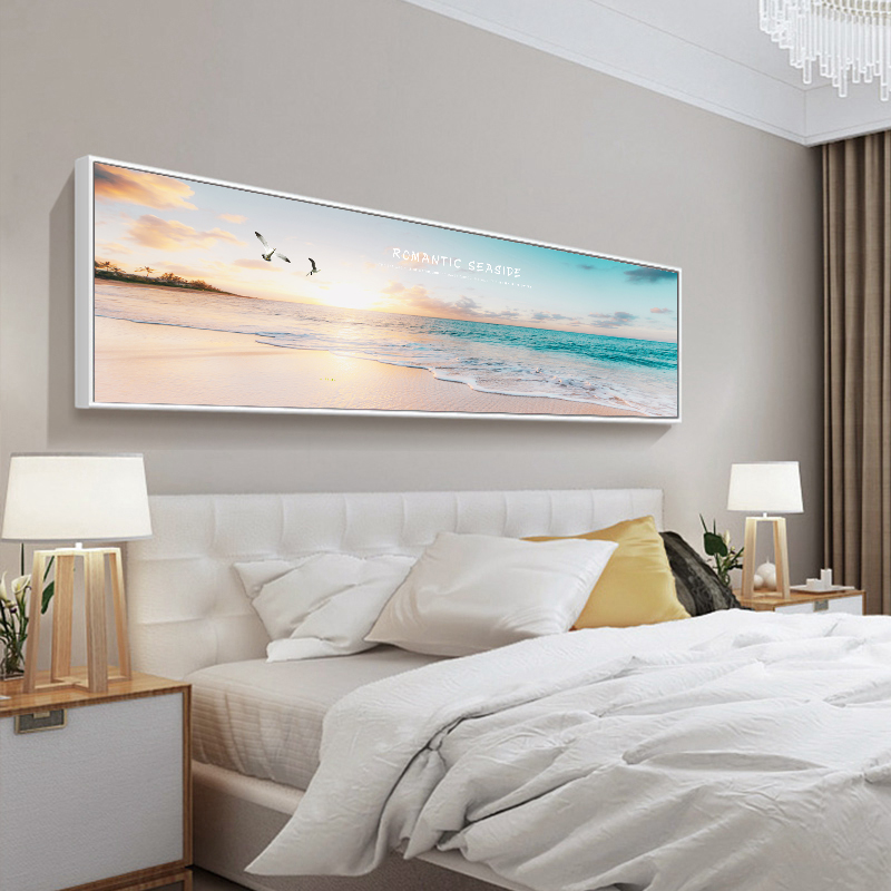 卧室床头现代简约客厅沙发背景壁画