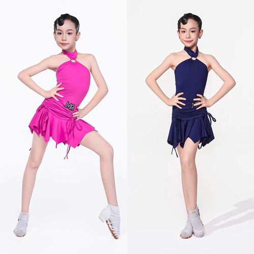 MRDANCE拉丁舞不规则半裙套装女