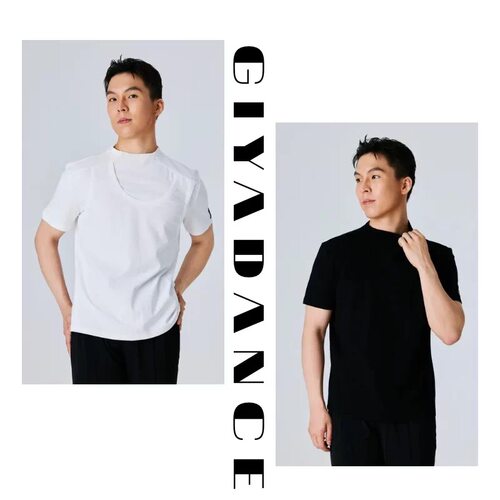 GIYA回归本质男士新款短袖假两件