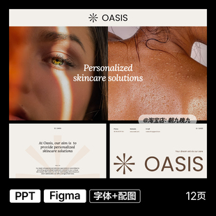 化妆品护肤品产品介绍品牌提案PPT模板WPS文件Figma格式素材zw99