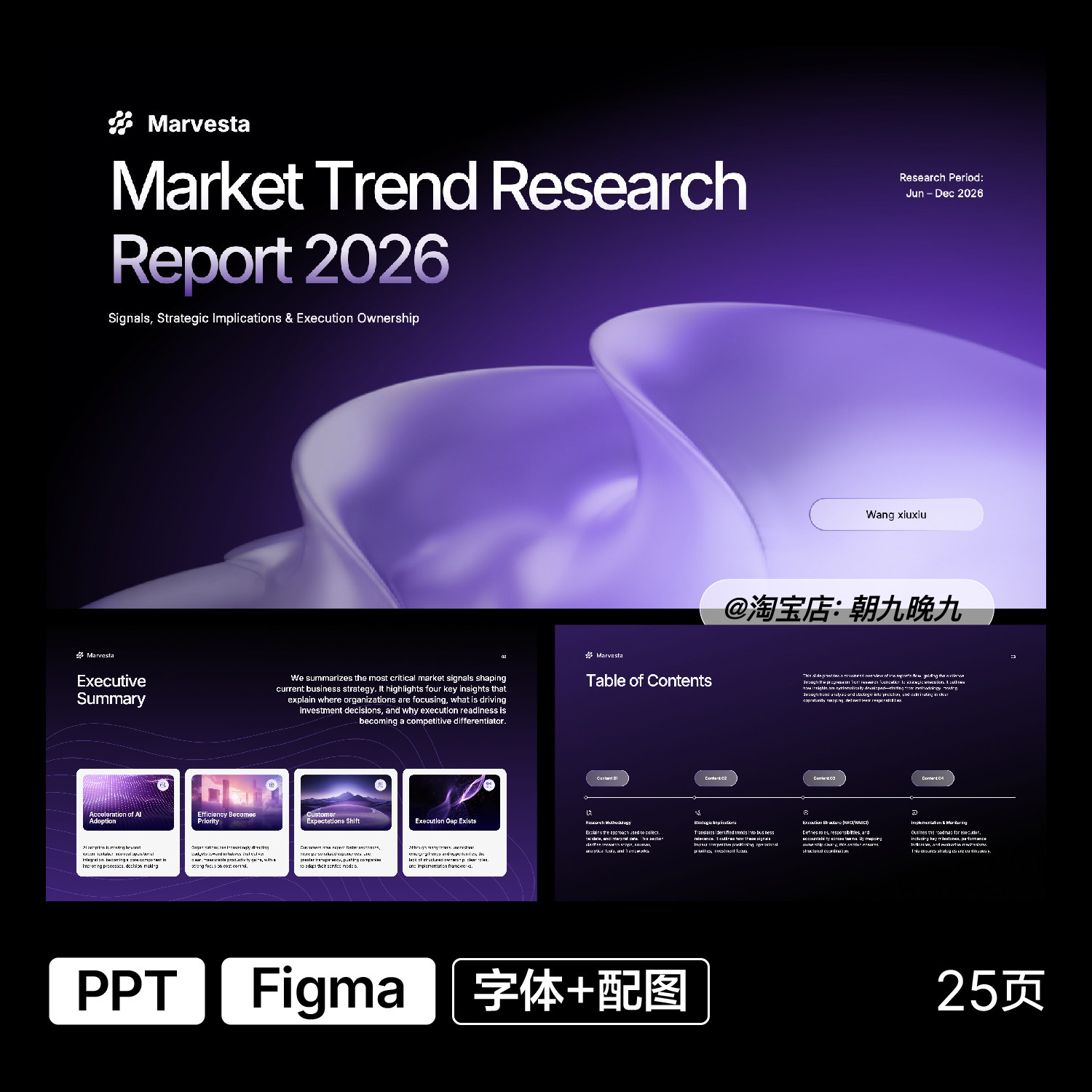 紫色高级小众数据表格美化企业提报汇报PPT模板Figma源文件Z