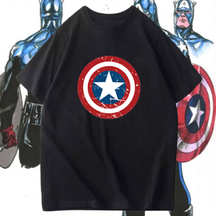 T恤 周边毒液Venom纯棉半截袖 漫威联名美国队长钢铁侠短袖 灭霸个性