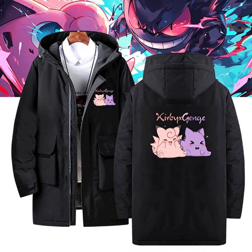 休闲百搭带帽拉链宽松羽绒服