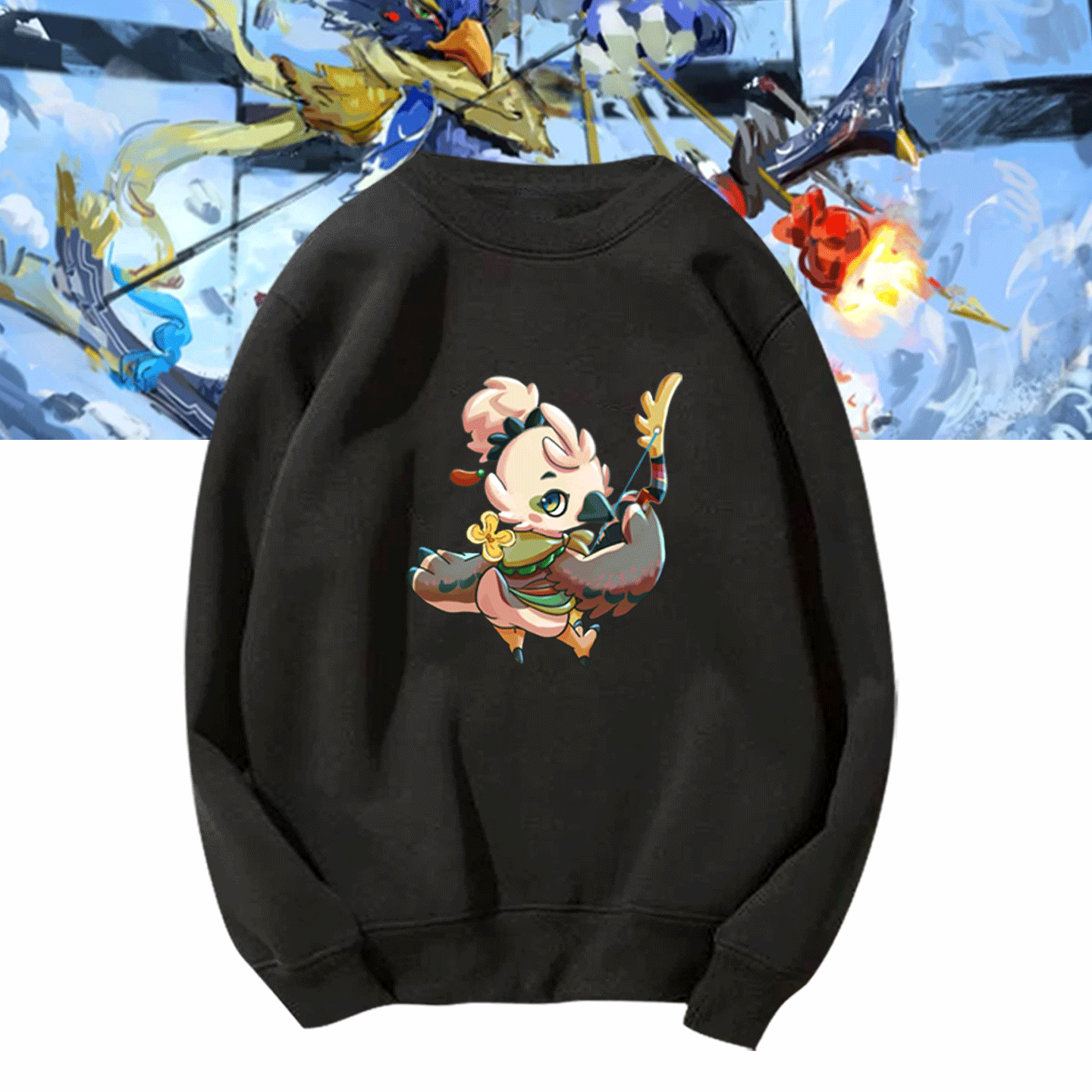 联名塞尔达传说王国之泪联动周边秋男女情侣可定制套头衫圆领卫衣