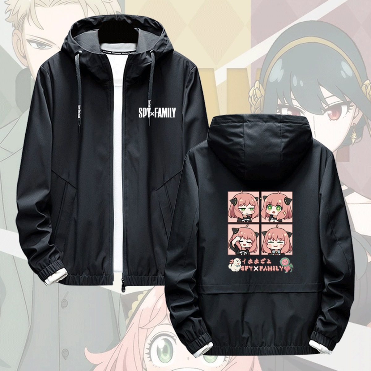 同款卡通男衣服开衫拉链夹克