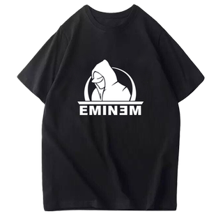 新埃米纳姆半袖Eminem Slim Shady痞子阿姆摇滚说唱纯棉短袖T恤衫