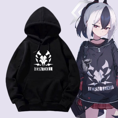 奈蔚蓝小涂真纪同款秋连帽卫衣