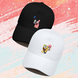 海绵宝宝派大星动漫周边男女情侣宽松休闲春秋定制鸭舌防晒棒球帽