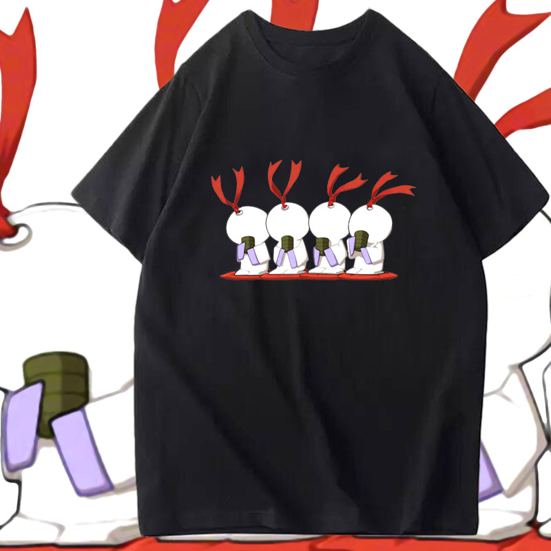 阴阳师扫地工可爱个性图案游戏纯棉短袖衣服男女半袖夏季定制T恤