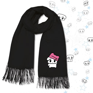 金玟庭金冬天咖喱狗吒aespa卡通二次元男女定制保暖披肩围脖围巾