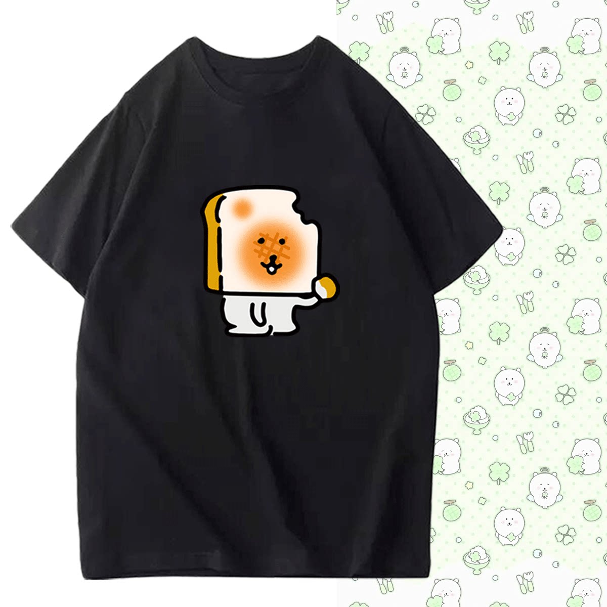 自嘲熊周边休闲时尚衣服短袖T恤