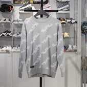 AMBV013 韦德系列加绒宽松套头编织衫 李宁毛衣男子2025春季 新款