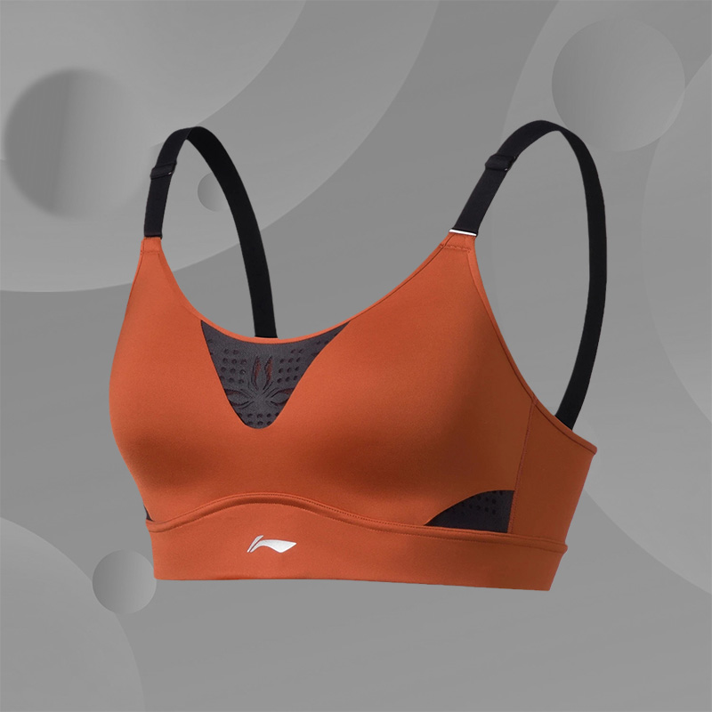 李宁正品新款女子运动休闲健身系列高度支撑运动内衣文胸aubs092