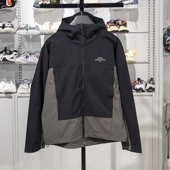 李宁荷叶风衣男子2024秋季 防风防泼水连帽运动外套AFDU929 新款