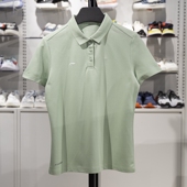 夏季 女子2025新款 舒适透气休闲百搭翻领T恤APLV496 POLO衫 李宁短袖