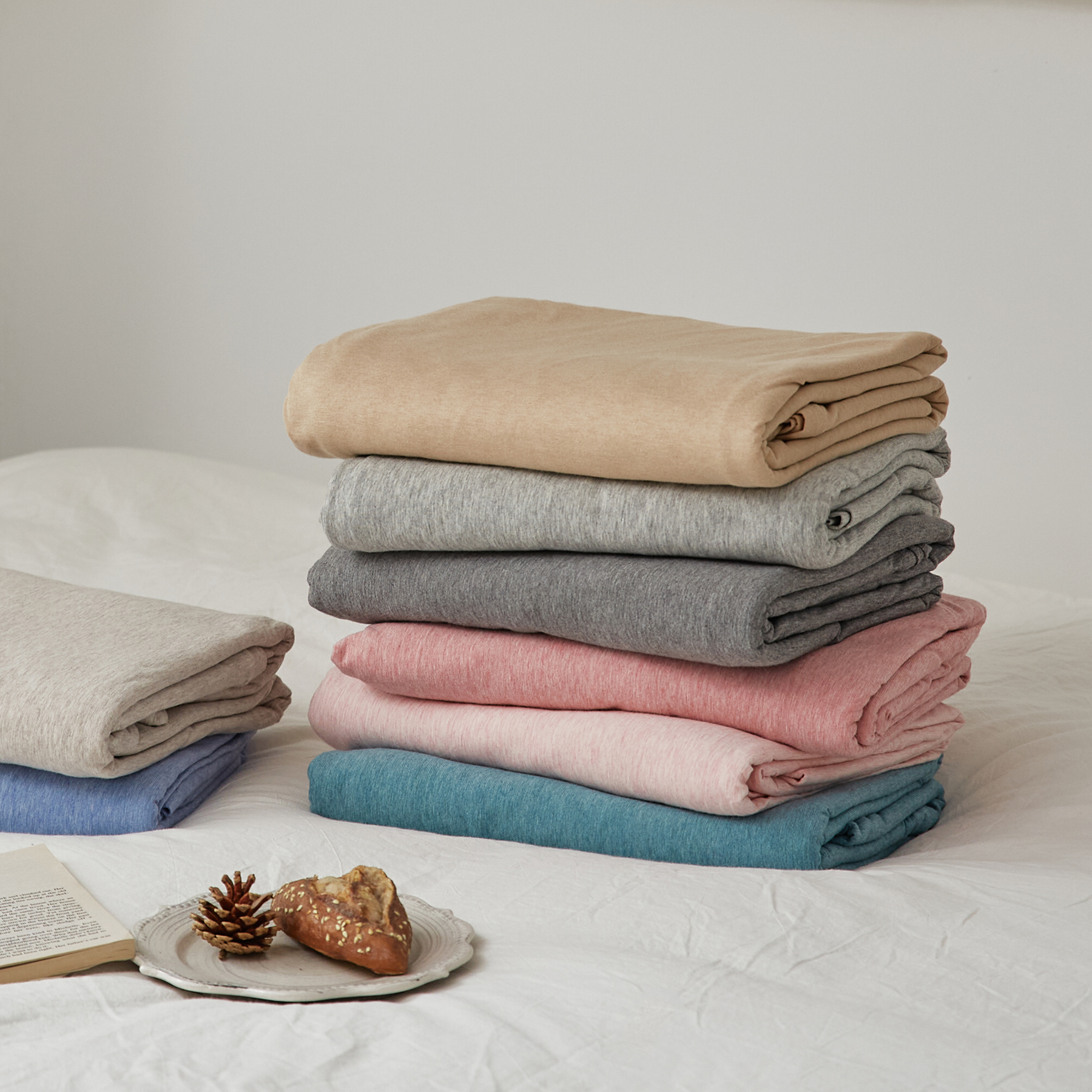 a类针织纯棉床单单件床笠100全棉