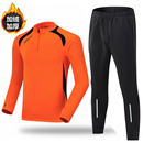 半拉链男儿童体育生田径速干足球训练服 跑步运动服套装 秋冬季 长袖