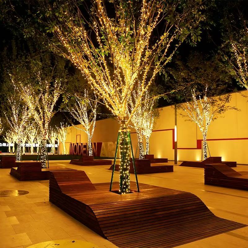 户外防水led彩灯氛围灯户外满天星灯串闪灯绕树灯挂树景观灯装饰